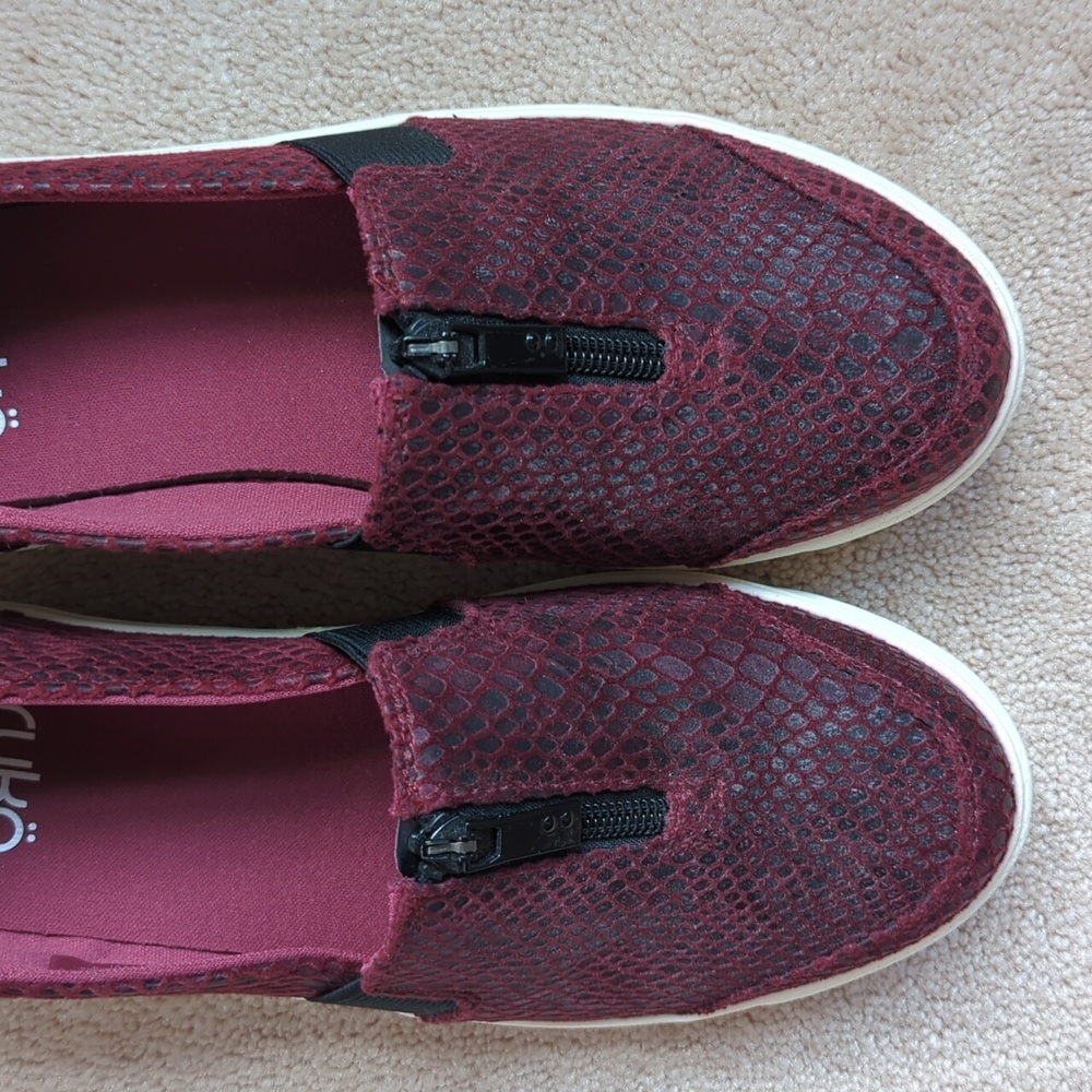 Ryka Vivvi Memory Foam Slip-On Sneaker 8.5M Plum Red - Picture 7 of 16